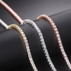 3~10mm 925 Sterling Silver Plated Tennis Chain