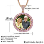 Rotatable Double-Sided Round Photo Locket Pendant — A Cherished Keepsake