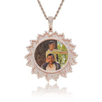 Memory Photo & Flower Locket Pendant