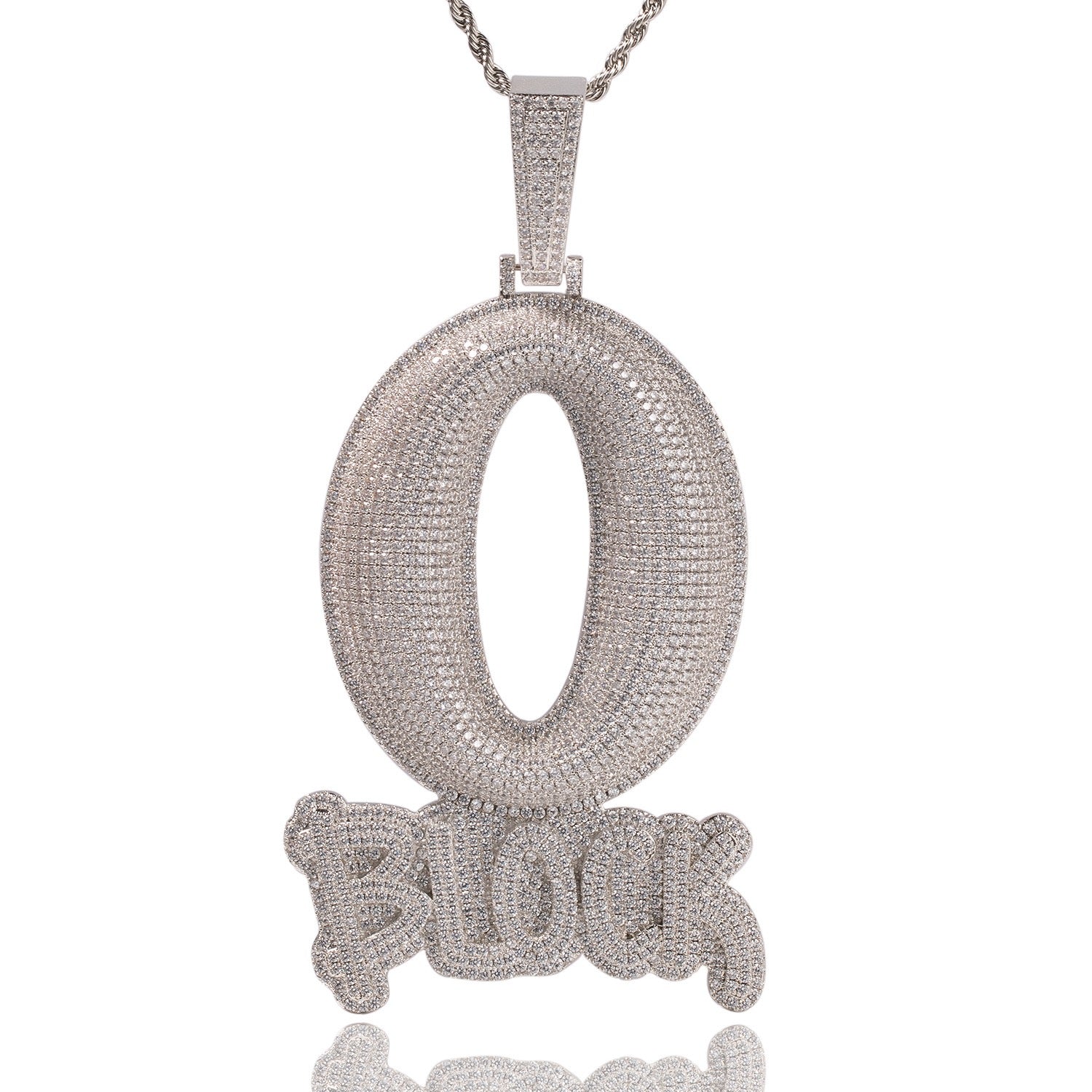 [Dazzling Brilliance ¡¤ Luxury Customization] Letter Q Pendant Necklace ¡ª Fully Pav¨¦-Set with Zirconia