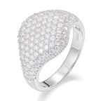 S925 Sterling Silver Moissanite Ring – Luxurious "Starry Sky" Style – Trendy Hip-Hop Design