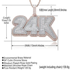 Hip-Hop Style Custom Letter Pendant — DIY Interlocking Initials with Square Zircon Accents