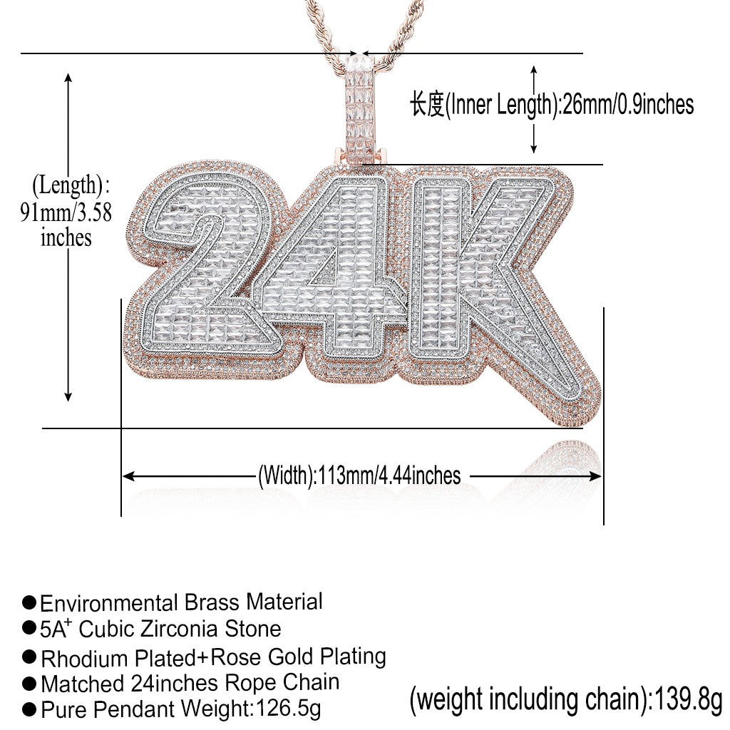 Hip-Hop Style Custom Letter Pendant — DIY Interlocking Initials with Square Zircon Accents
