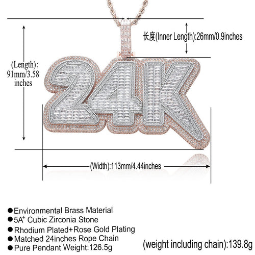Hip-Hop Style Custom Letter Pendant — DIY Interlocking Initials with Square Zircon Accents