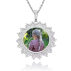 Memory Photo & Flower Locket Pendant
