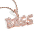 Hip-Hop Irregular Spliced Cursive Letter Pendant — Creative DIY