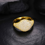 S925 Sterling Silver Moissanite Ring – Luxurious "Starry Sky" Style – Trendy Hip-Hop Design