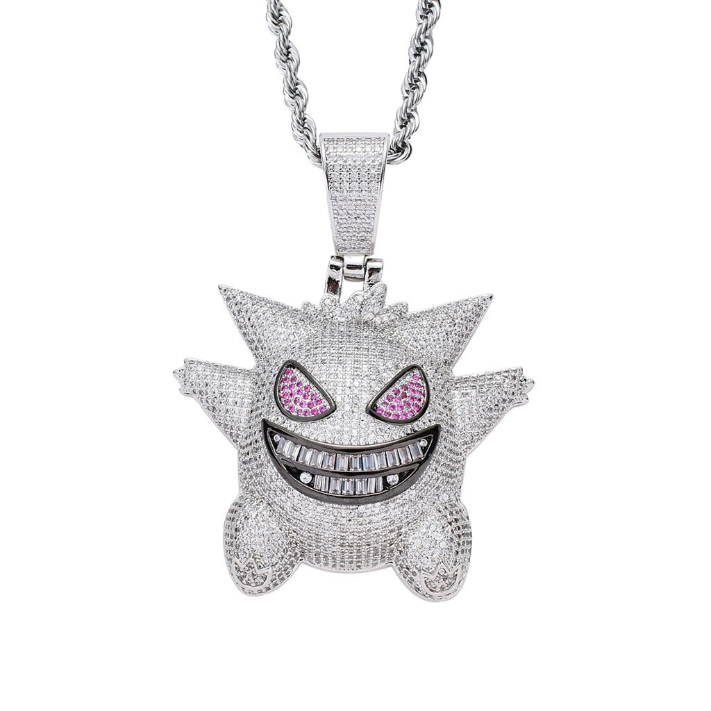 Gengar Pokemon Pendant Set, Cartoon Pokemon Spirit Jewelry