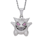 Gengar Pokemon Pendant Set, Cartoon Pokemon Spirit Jewelry