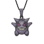 Gengar Pokemon Pendant Set, Cartoon Pokemon Spirit Jewelry