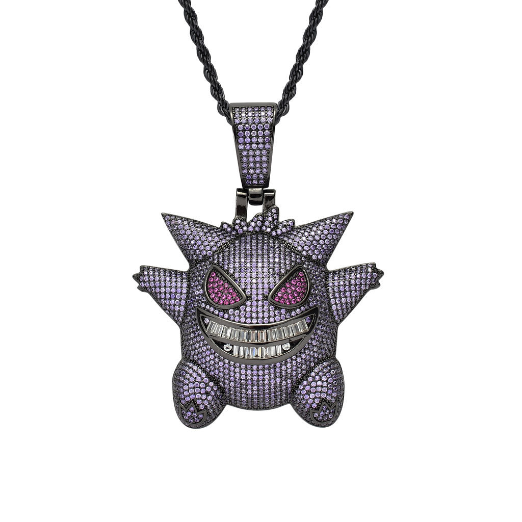Gengar Pokemon Pendant Set, Cartoon Pokemon Spirit Jewelry